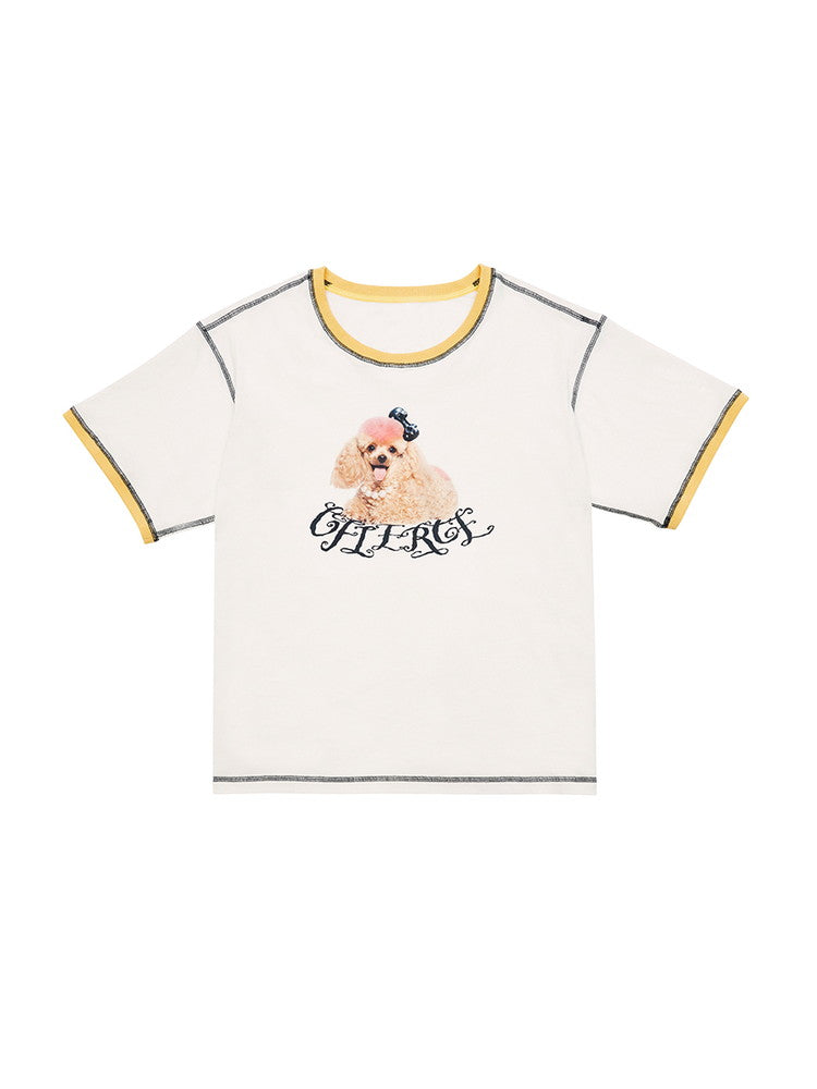 Doc Cute Crew-Neck Fancy T-Shirt