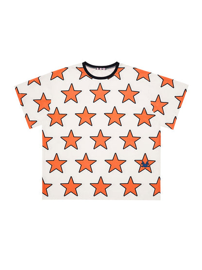 Fancy Star Casual Crew-Neck Pop T-Shirt