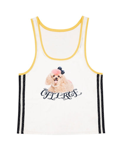 Dog Oversize Loose Fancy Tank-Top