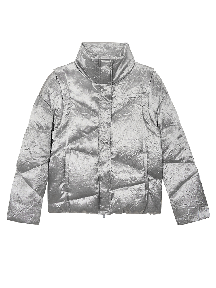 Metallic Nichi Bold Rollar Down-Jacket