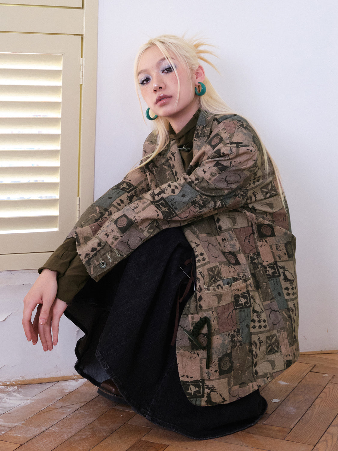 Retro Oversize Patchwork Nichi Jacket