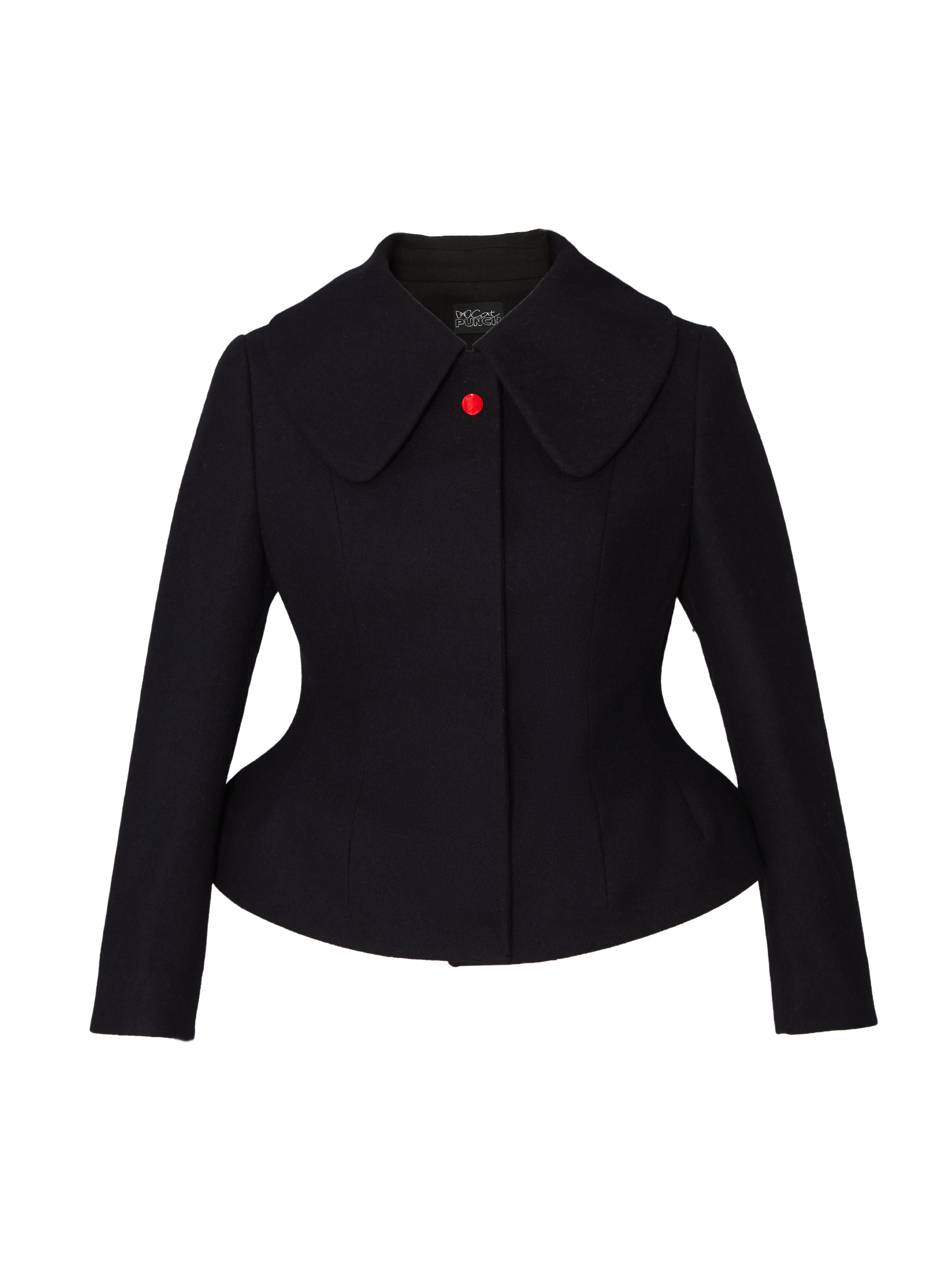 Nichi Peplum Curve Flare Jacket