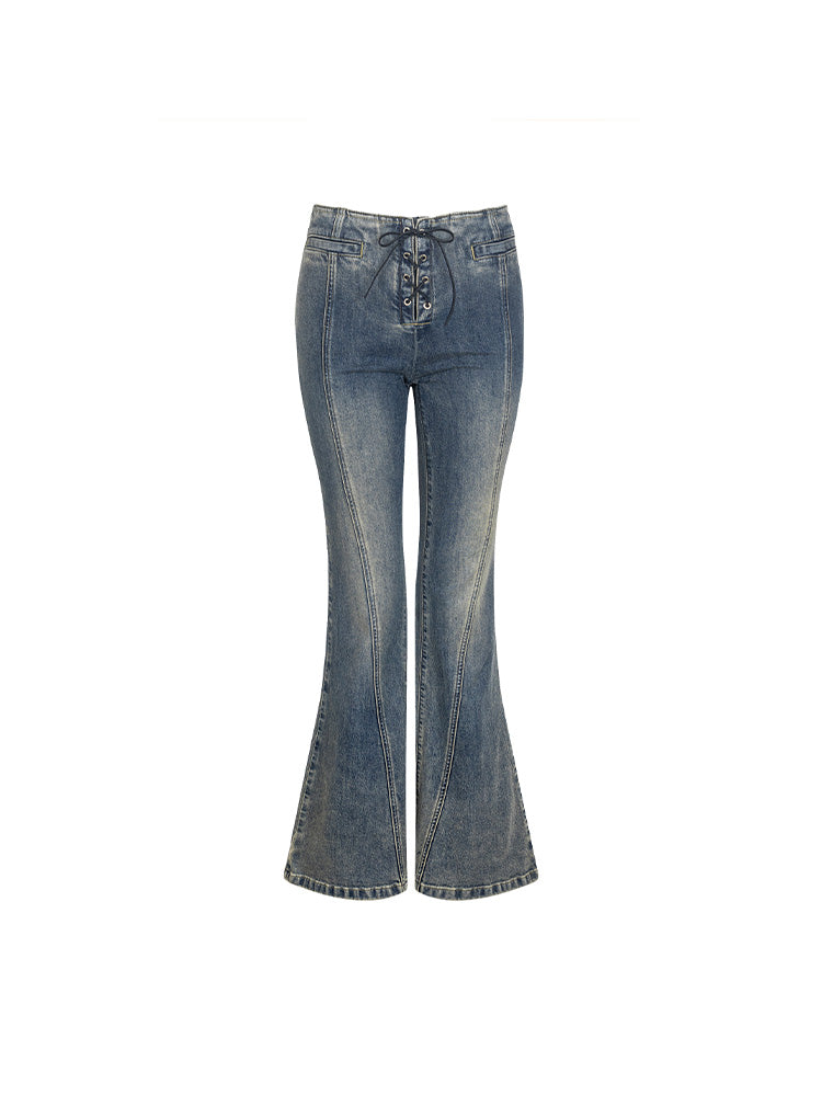 Flare Jeans Casual Hosen