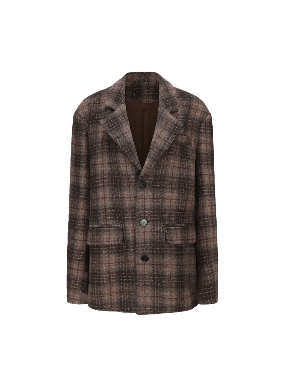 Checked Wool Classy Warm Retro Jacket