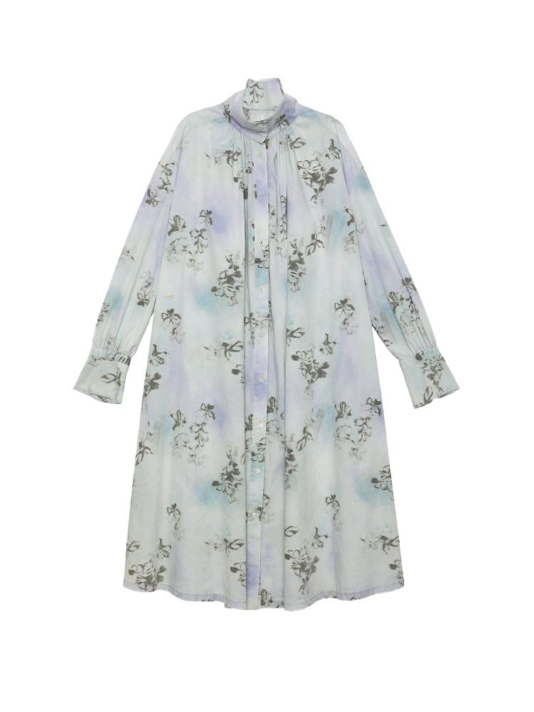 Fleur Shirt-Color Retro Retro-Color-One-Piece