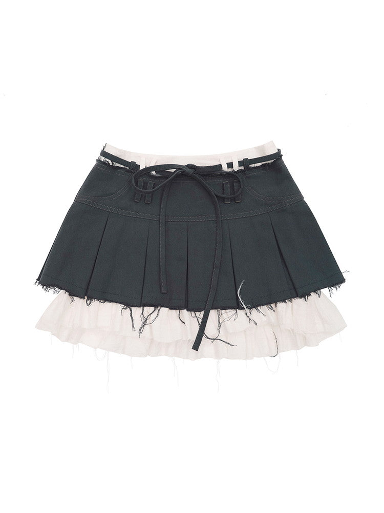 スカート Layered Cut-Off Vintage Fancy Mini-Skirt Layered Cut-Off Vintage Fancy Mini-Skirt – ARCANA ARCHIVE