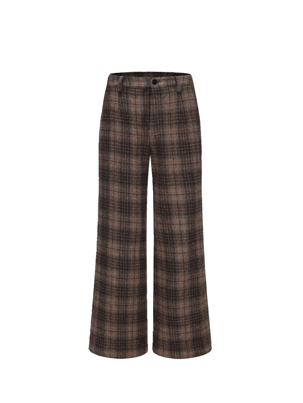 Checked Wool Classy Warm Retro Flare-Pants