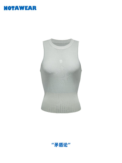 Sleeveless Simple Chic Summer-Knit