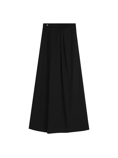 Flare Plain Simple Classy Long-Skirt