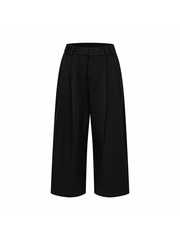 Cropped Simple chic lâche élégant pantalon