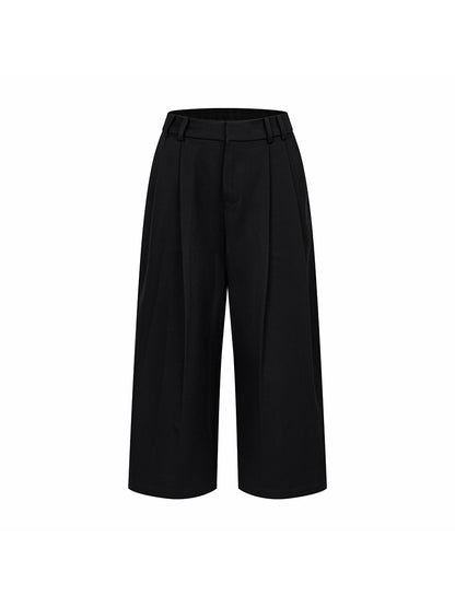 Cropped Simple Chic Loose Classy Wide-Pants