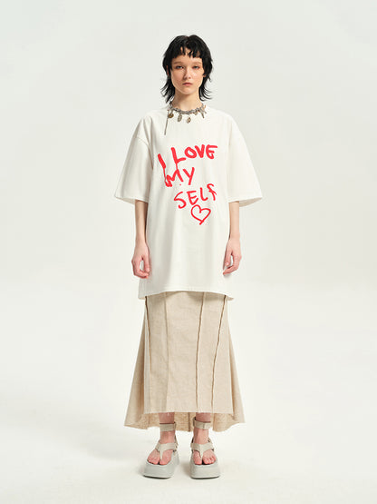 Word Spray Unique Oversize Casual T-shirt