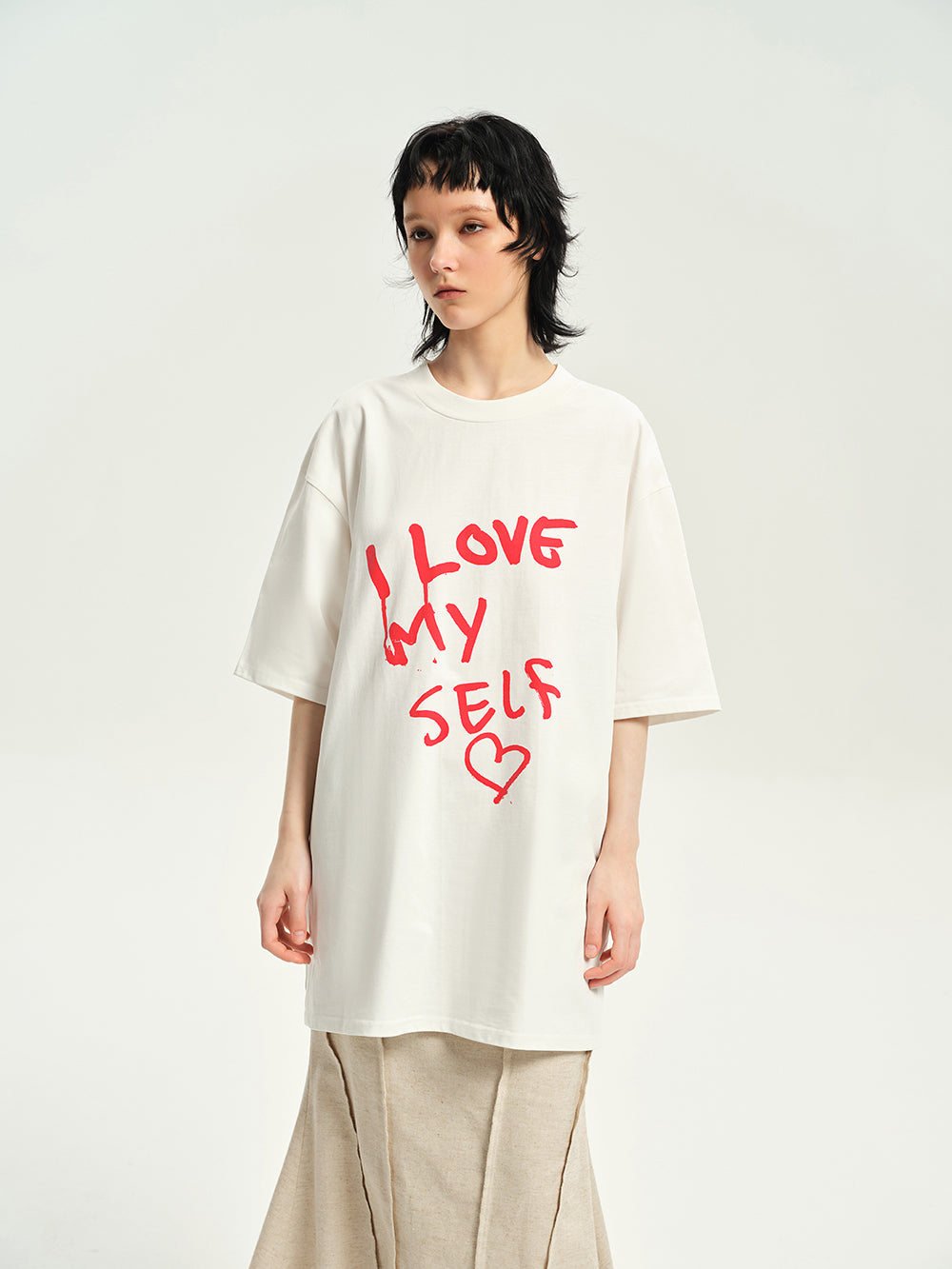 Word Spray Unique Oversize Casual T-shirt