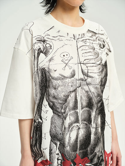 Unique Muscle Bone Oversize T-shirt