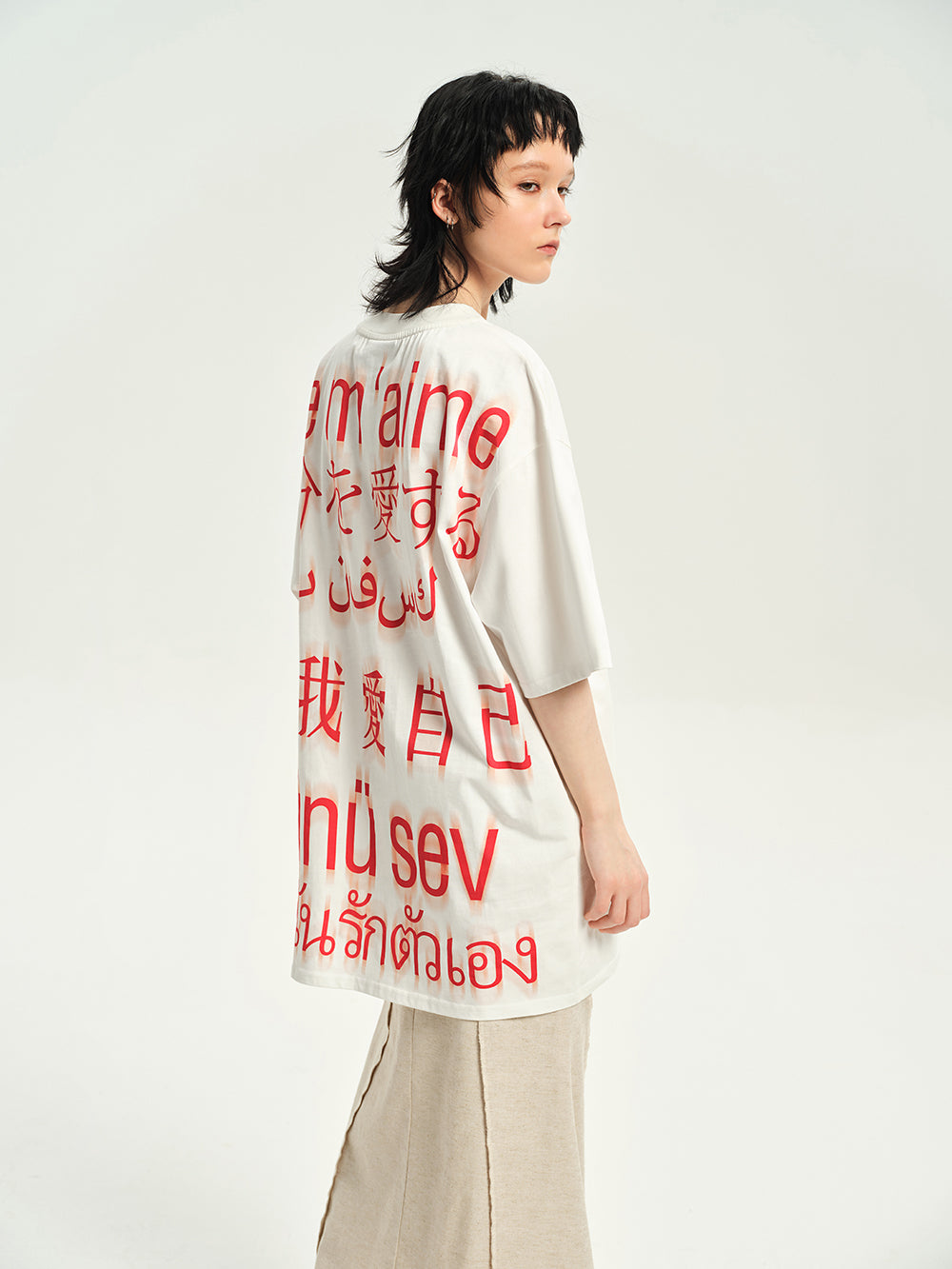 Word Spray Unique Oversize Casual T-shirt