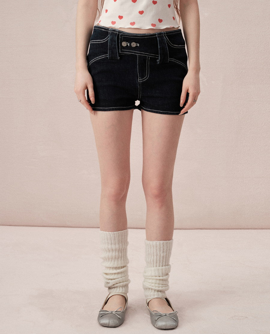 Denim Casual Tight Simple Short-Pants