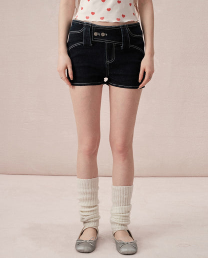 Denim Casual Tight Simple Short-Pants