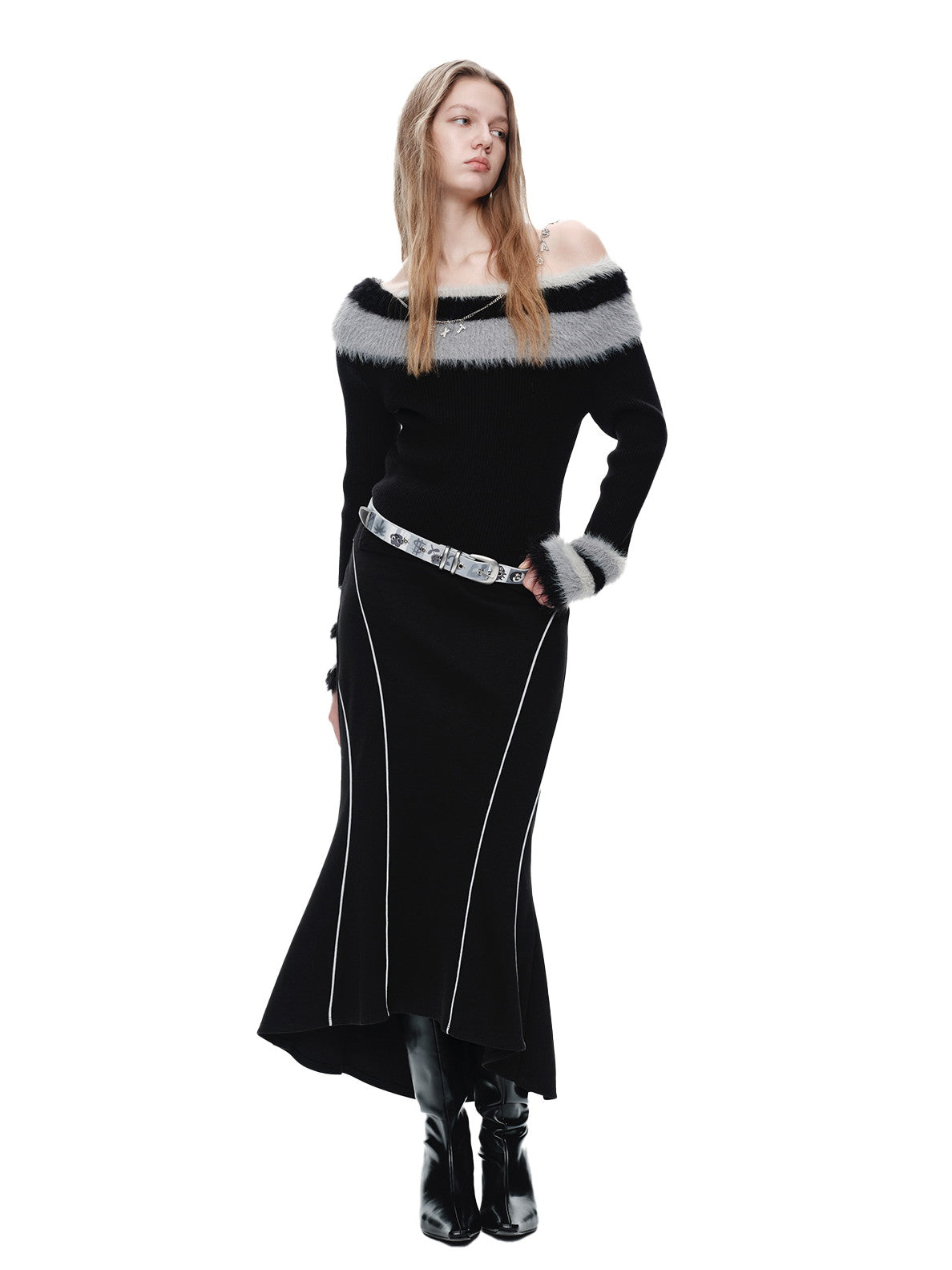 Long Fish-Tail Chic Longline Mermaid-Rock-Rocke