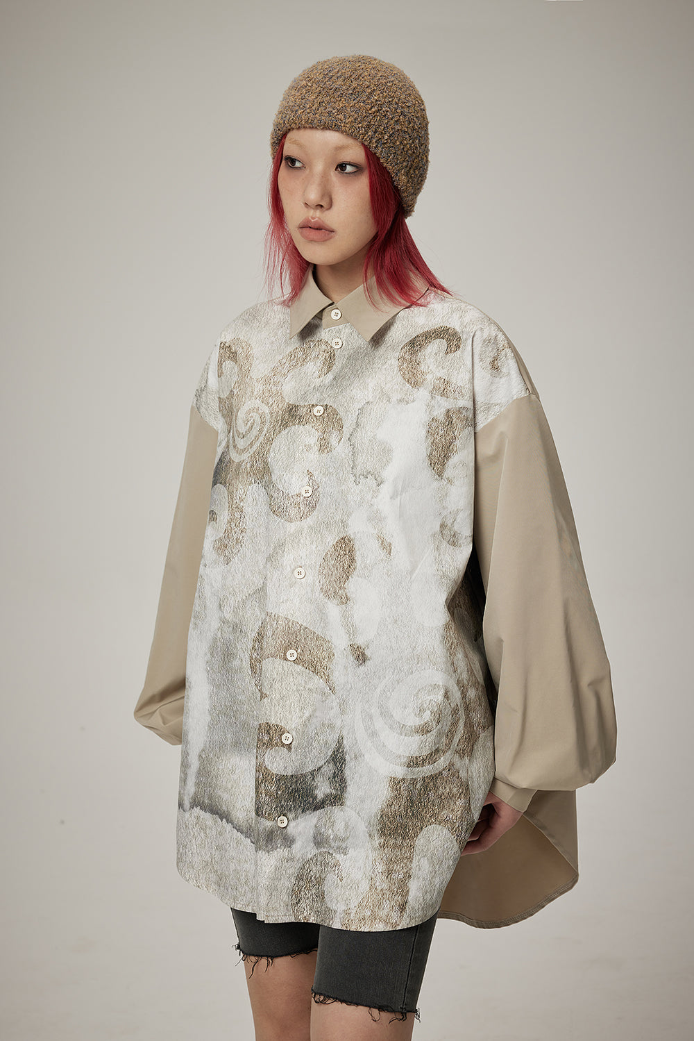 Speckled Oversize Retro Shirt