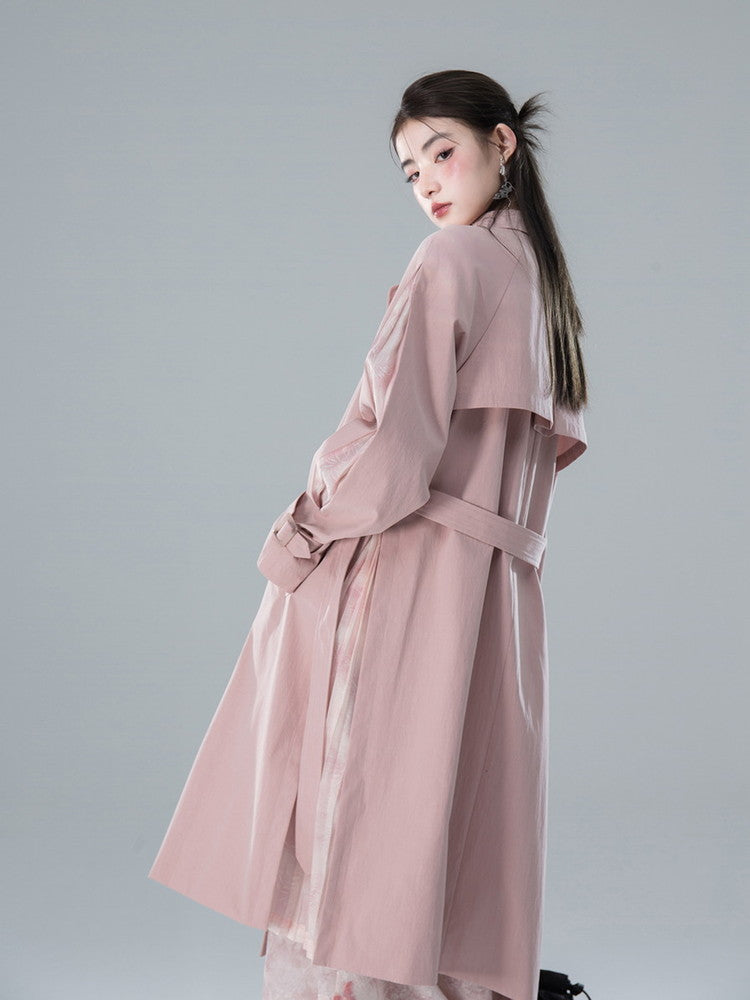 Long Classy Simple Oversize Trench-Coat