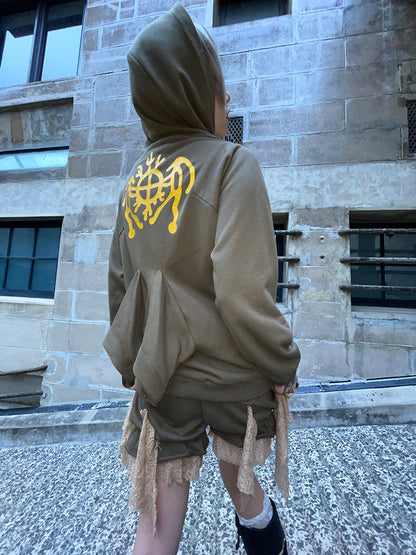 Nichi Symbol Sweat Hoodie Back-Conscious Parka