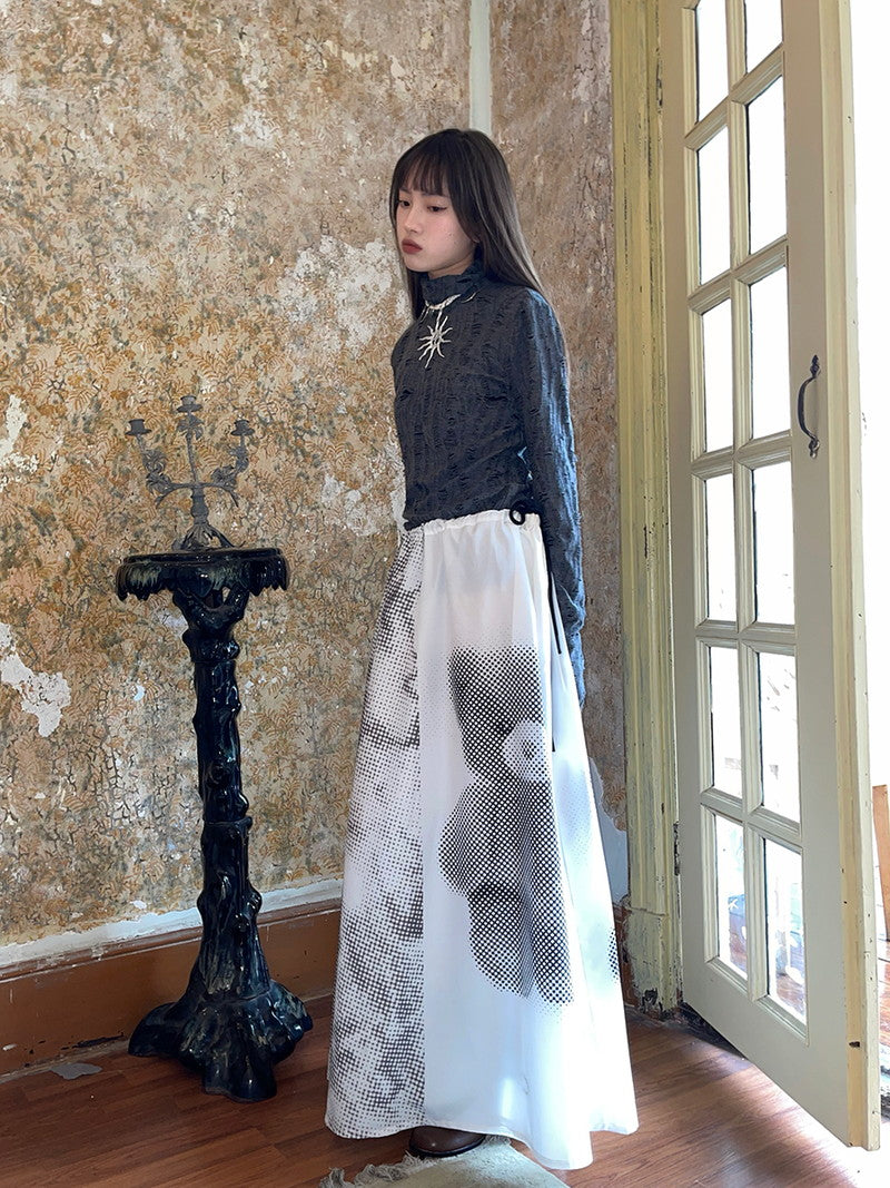 Picture animale Nichi Flare Long-Skirt