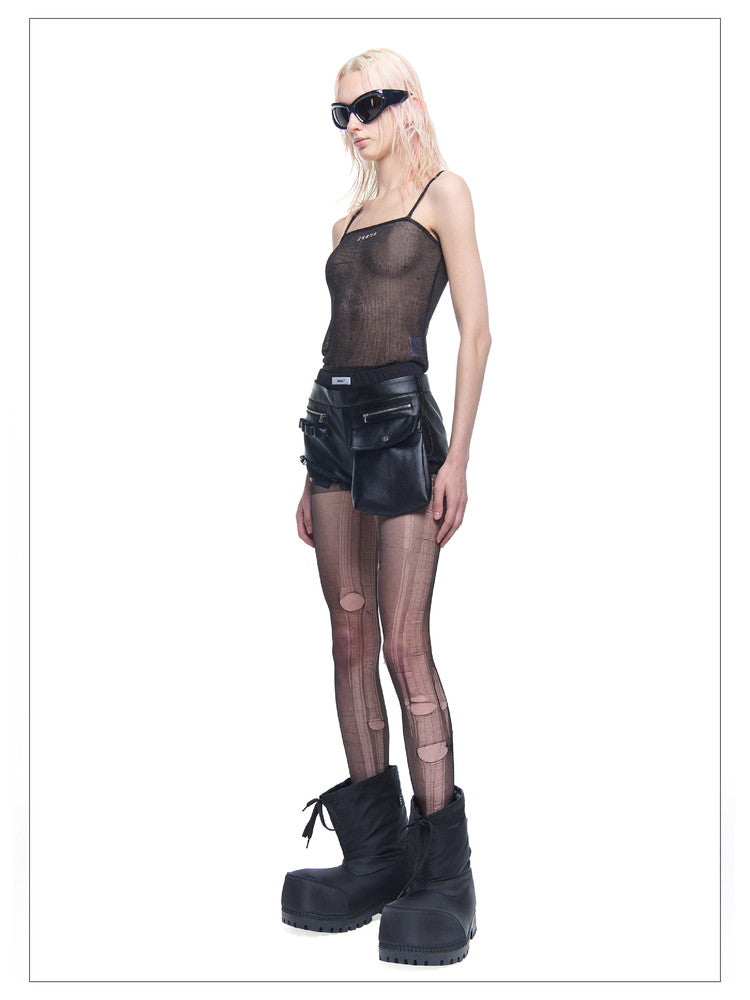 Mesh See-Through Layered Camisole