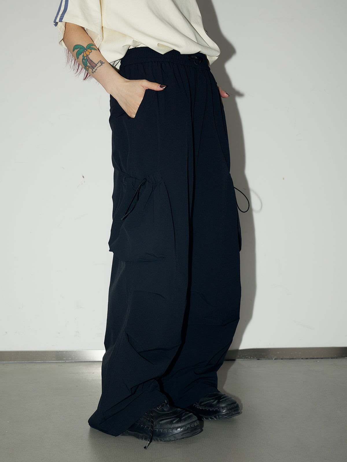 Unisex SIde-Pocket Wide-leg Casual Work-Pants Cargo-Pants