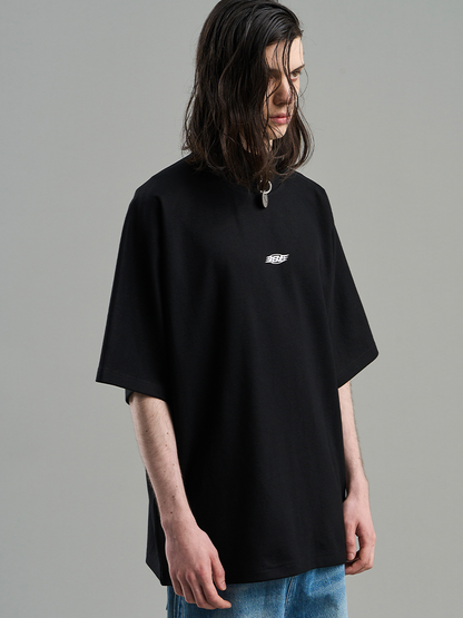 Ein-Punkte-Oversize-Oversize-Casos-einfaches T-Shirt