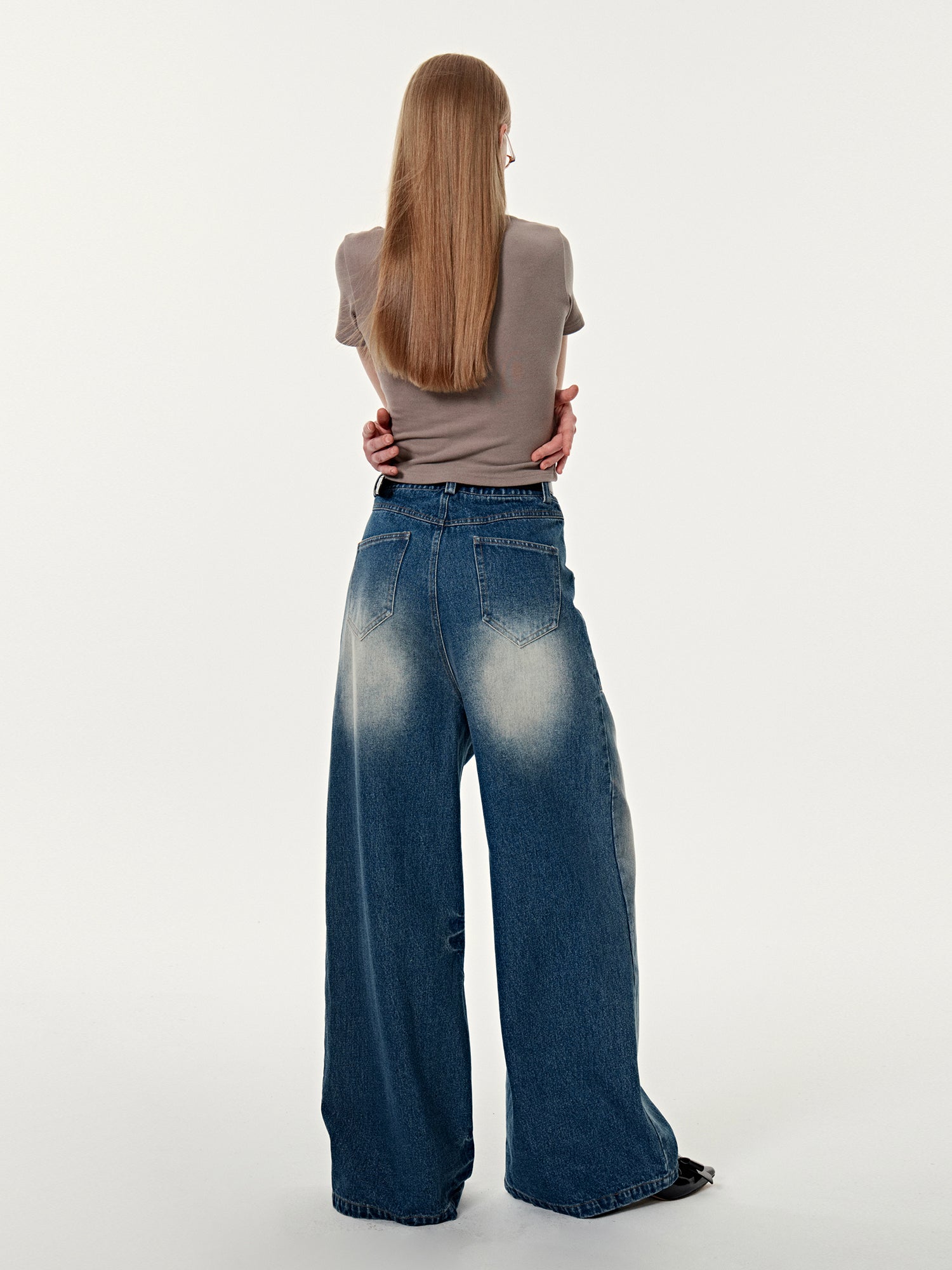 ARCANA Denim Wide-leg Pants フレアパンツ XU - パンツ