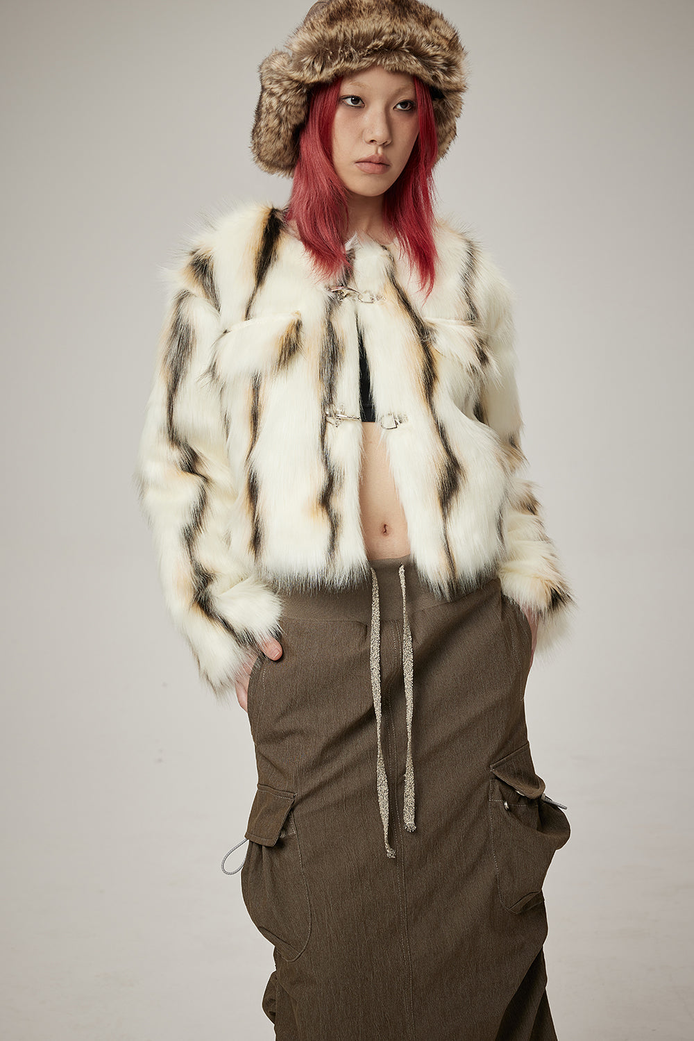 Fur Elegant Volume Warm Jacket