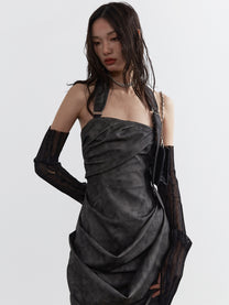 Set-Up Tie-Dye Chic Bare-Top Tops＆Long-Skirt main image 0