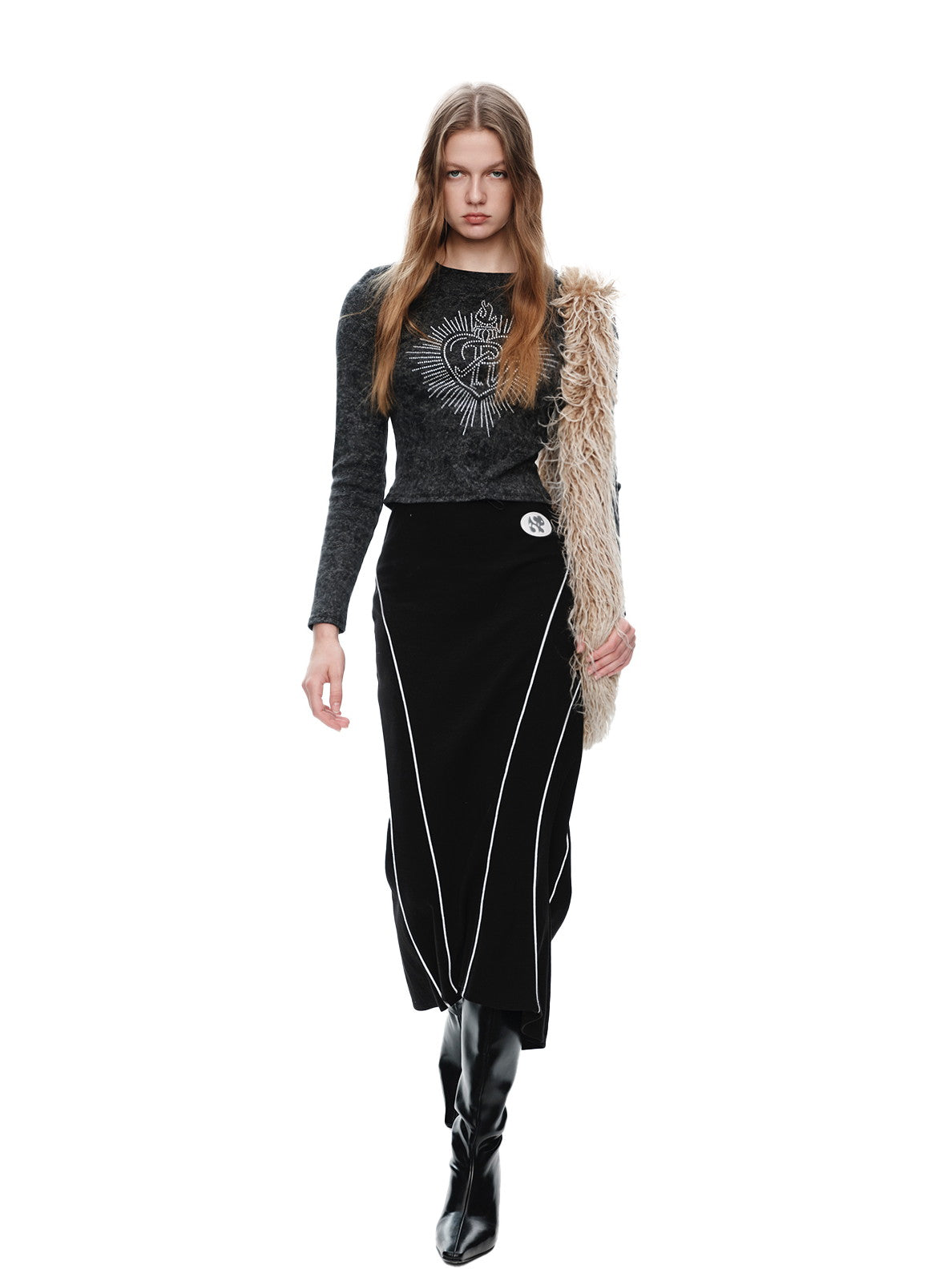 Long Fish-Tail Chic Longline Mermaid-Rock-Rocke