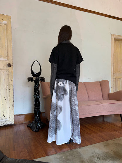 Picture animale Nichi Flare Long-Skirt