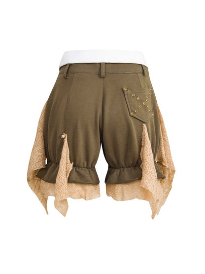 Nichi Lace Balloon Short-Pants