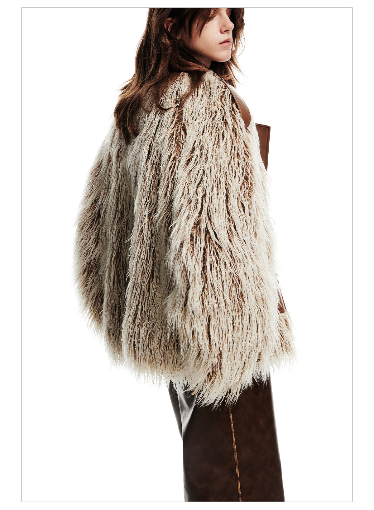 High-End-Nichi-Doppel-Zip-Leder-Mix-Retro Fur-Jacket