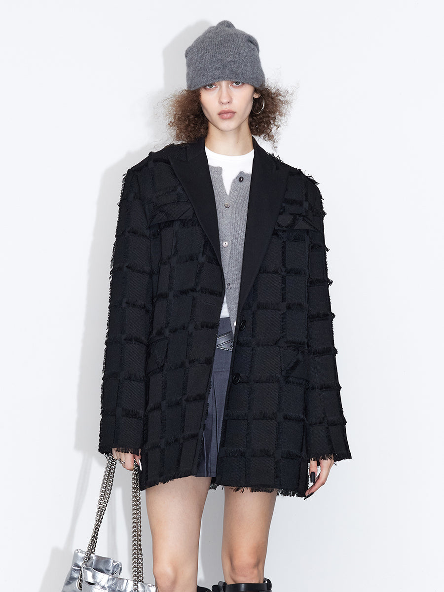 Tassel Damage Nichi Oversize Jacket