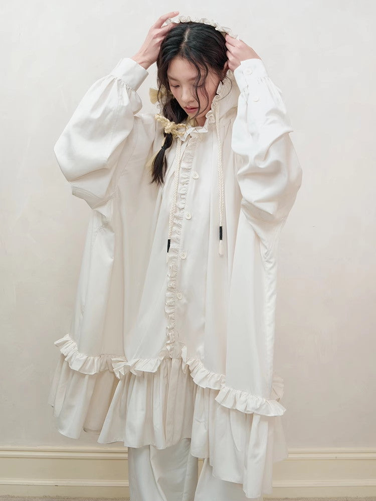 Hoodie Frill Oversize Gothic Flare A-Line Nichi Outer