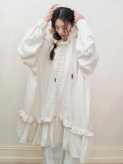 Hoodie Frill Oversize Gothic Flare A-Line Nichi Outer