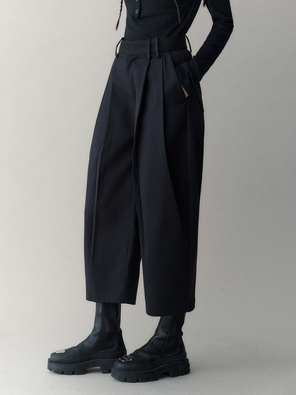 Cropped Simple Chic Loose Classy Wide-Pants