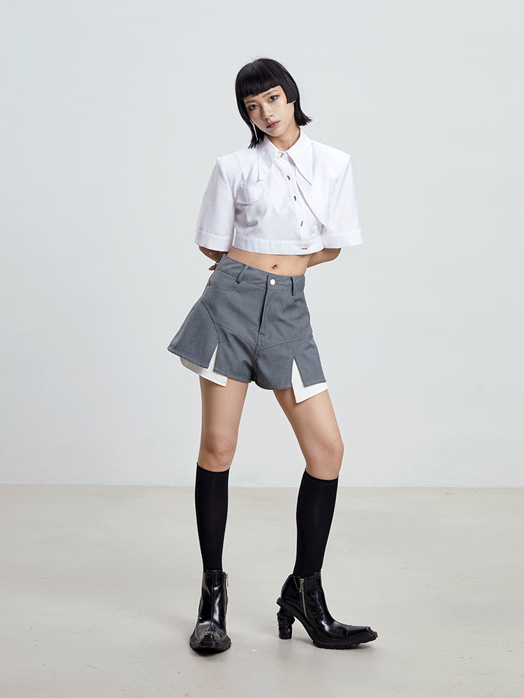 Nichi Layered Casual Short-Pants