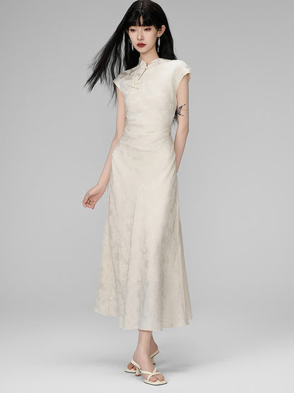 China Slim Embroidery Long Chic Dress