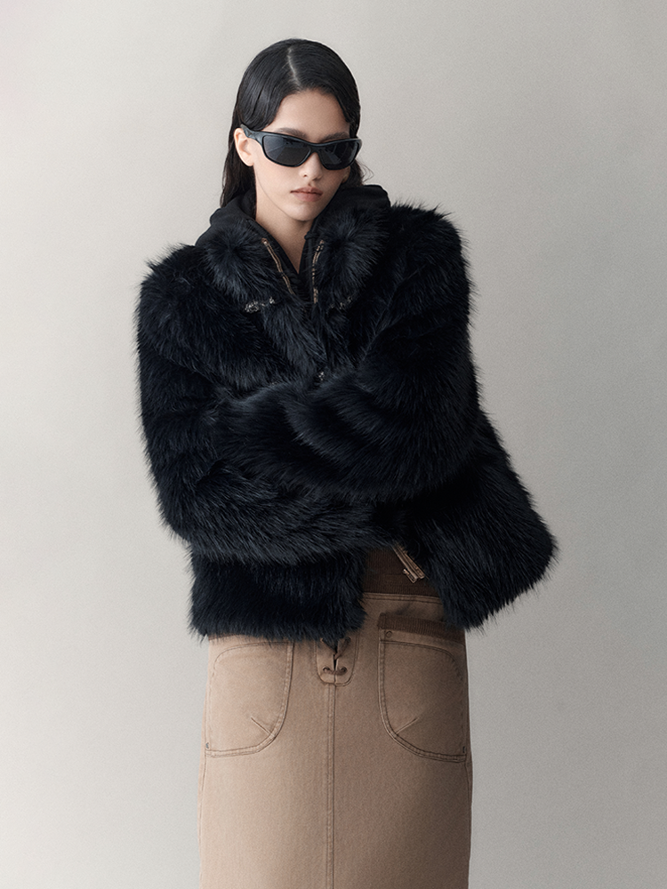 Ruxury Fluffily High-End Warm Elegant Fur-Jacket