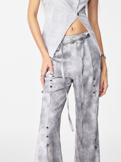 Tie-dye Loose Wide Chic Pants