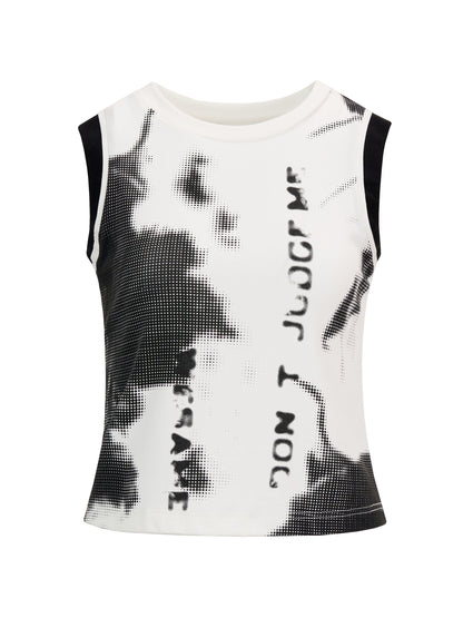 Ink Sleeveless Casual Tops