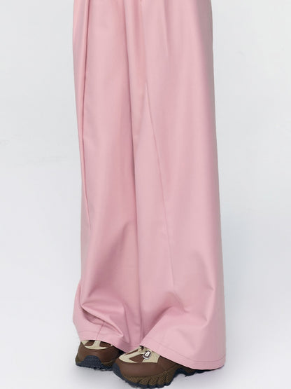 Wide-Leg Casual Straight Pants