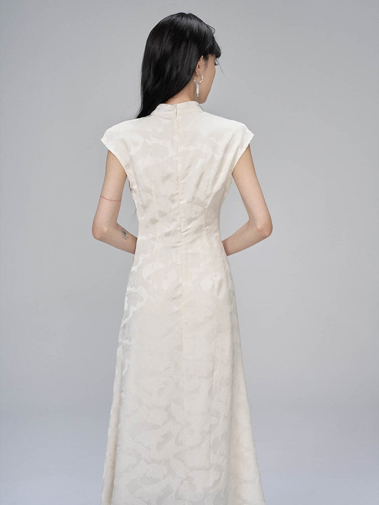 China Slim Embroidery Long Chic Dress