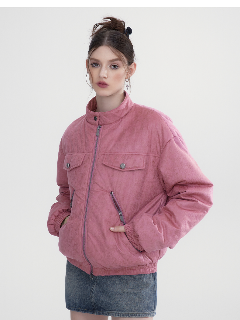 Karierte Retro Girly Cotton einfache Jacke