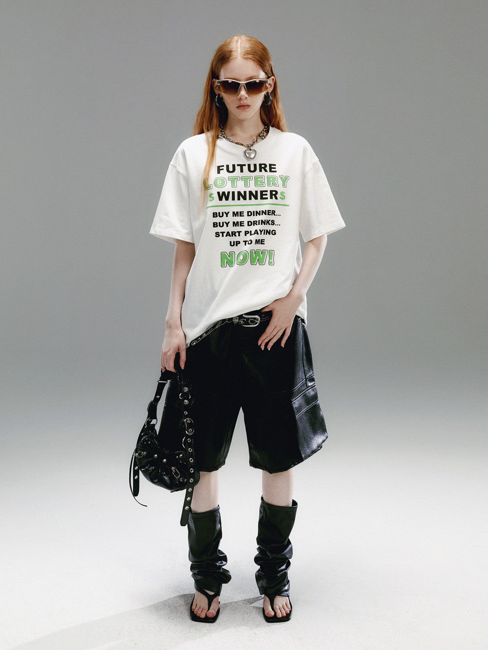 Unisexe Flower Monochrome Retro Oversize Oversize Shirt