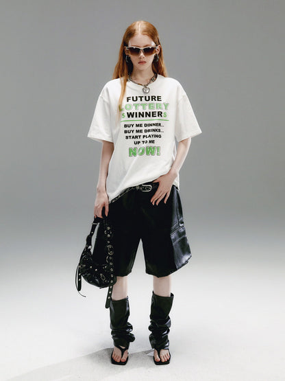 Unisex Flower Monochrome Retro Oversize Shirt